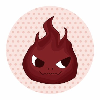 canavar karikatür Tema öğeleri vektör, eps