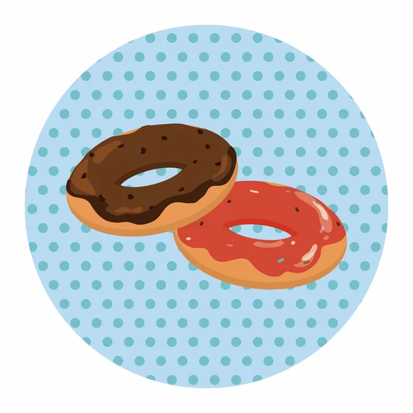 Elementos temáticos donut — Vector de stock