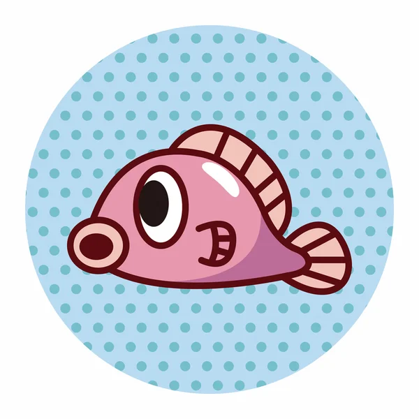 Éléments de thème poisson — Image vectorielle