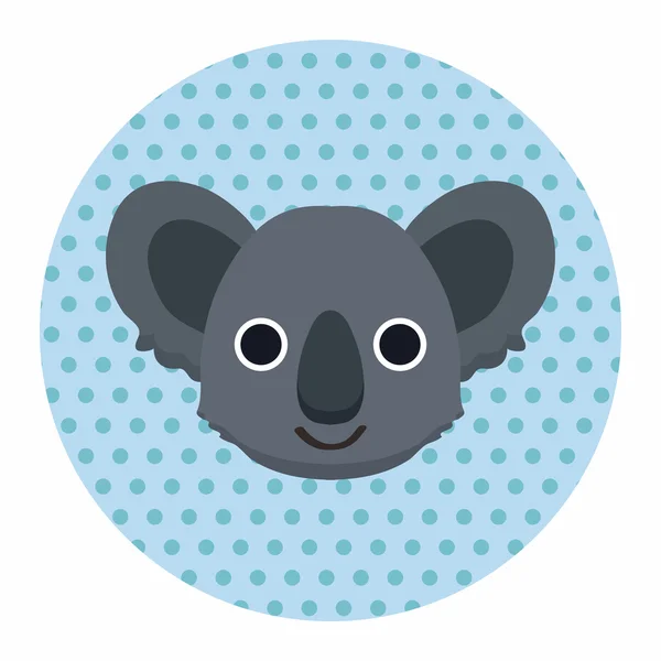 Animal koala cartoon elementos temáticos —  Vetores de Stock