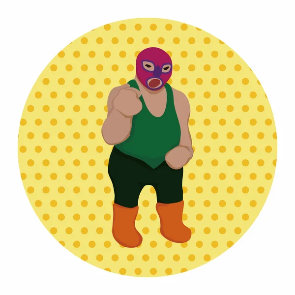 Wrestler-Themenelemente — Stockvektor