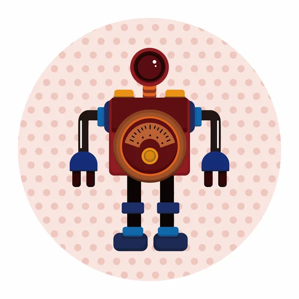 Ρομπότ θέμα στοιχεία — Διανυσματικό Αρχείο