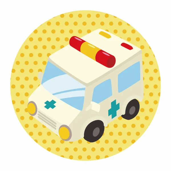 Transport ambulance thema-elementen — Stockvector