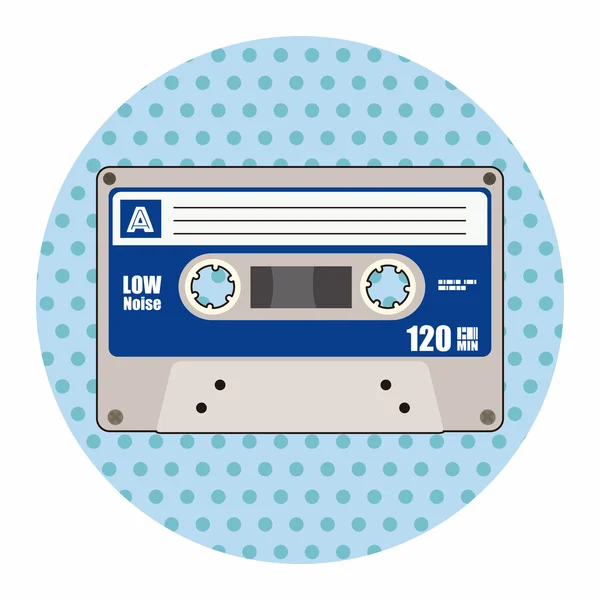 Audiotape vector de elementos de tema, eps — Vector de stock