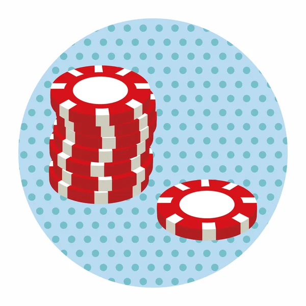 Numéro de casino balle éléments de thème — Image vectorielle