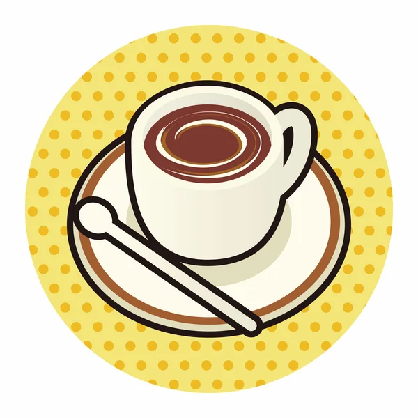 Éléments de thème café — Image vectorielle