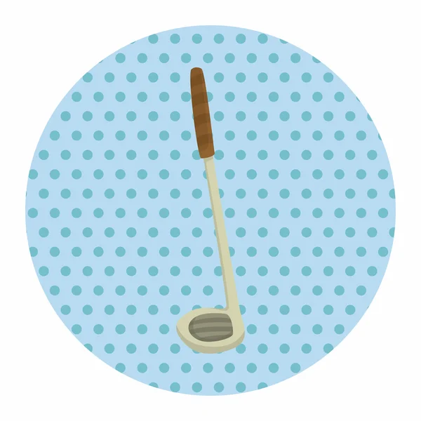 Golf apparatuur thema-elementen — Stockvector