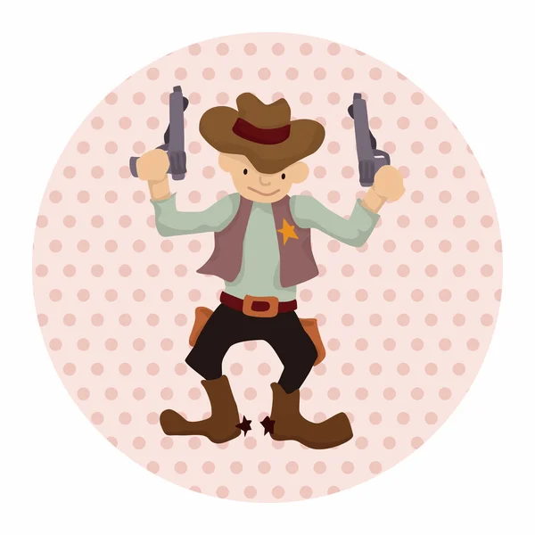 Elementi a tema cowboy vettore, eps — Vettoriale Stock