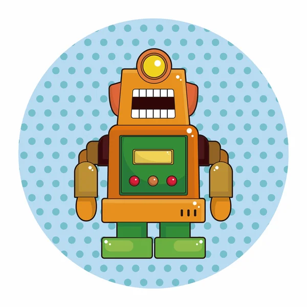 Robot tema elementos vector, eps — Vector de stock