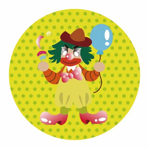 Circus clown theme elements — Stock Vector