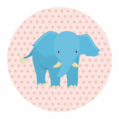 Tema öğeleri hayvan fil çizgi film