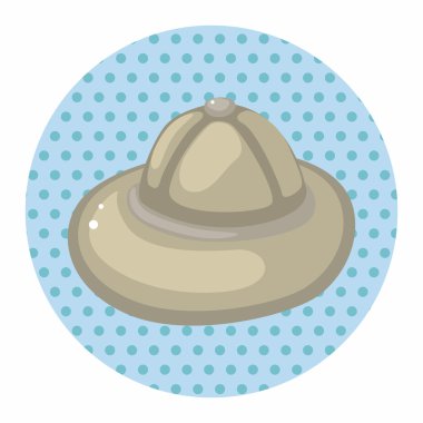 Ekipman şapka Tema öğeleri seyahat