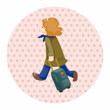 seyahat eden kişi tema öğeleri