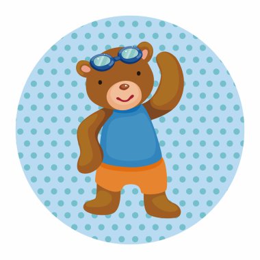 Spor çizgi film Tema öğeleri yapıyor hayvan