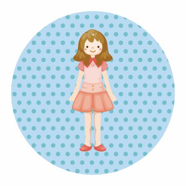 Bayan kız çizgi film Tema öğeleri