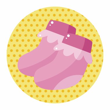 Tema öğeleri bebek çorap