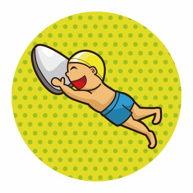 스포츠 테마 요소를 물
