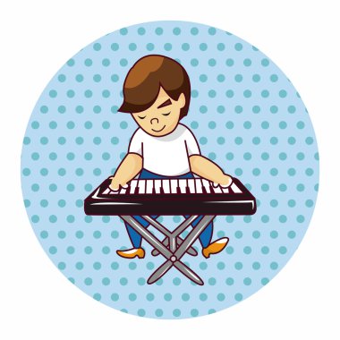 grup üye klavye oyuncu Tema öğeleri