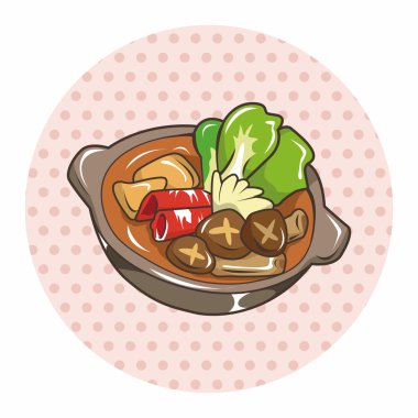 Japon yemek teması unsurları