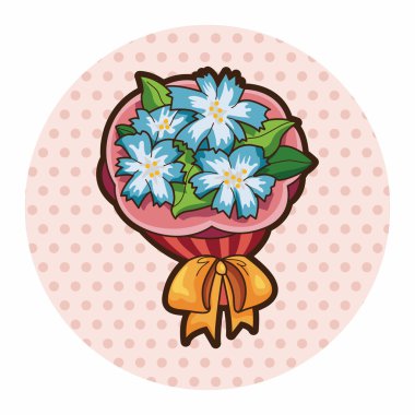 çiçek buketi Tema öğeleri vektör, eps