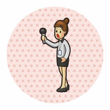 Muhabir ve Fotoğrafçı Tema öğeleri vektör eps