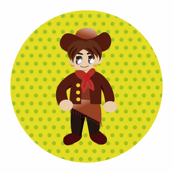 Cowboy theme elements vector,eps — Stock Vector