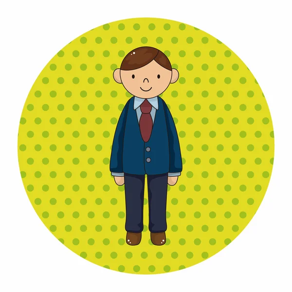 Jongen man cartoon thema elementen vector, eps — Stockvector