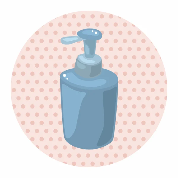 Elementi a tema shampoo bagno — Vettoriale Stock