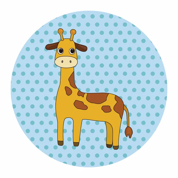 Animal Giraffe Cartoon Themen-Elemente — Stockvektor