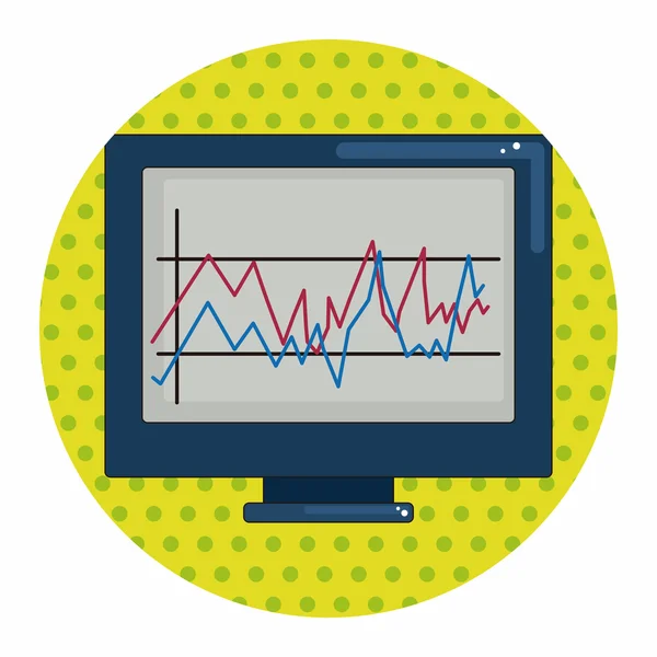 Gráficos financeiros elementos temáticos — Vetor de Stock