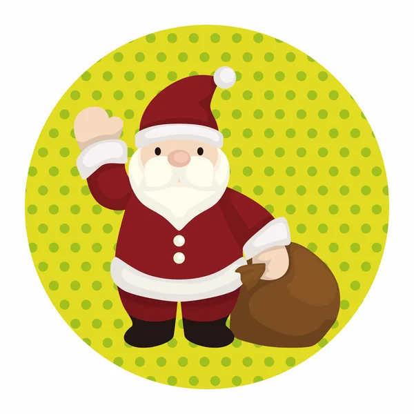 Santa claus éléments de thème — Image vectorielle