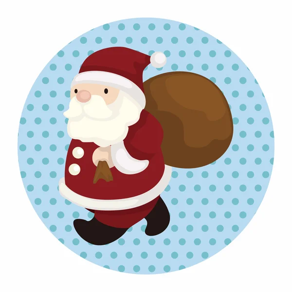 Santa claus éléments de thème — Image vectorielle