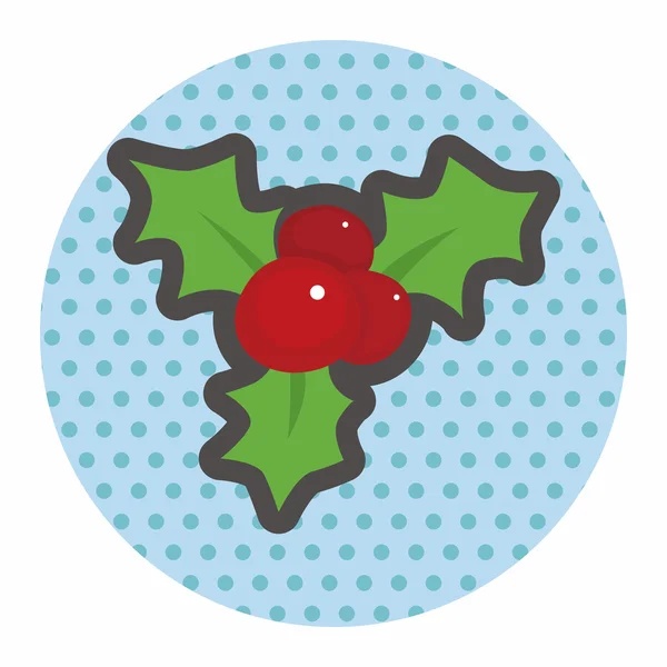 Elementos de tema poinsettia — Vector de stock