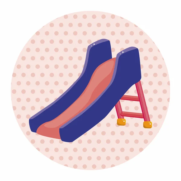 Playground slide theme elements — Stock Vector