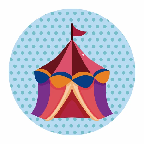 Circus tenten thema-elementen — Stockvector