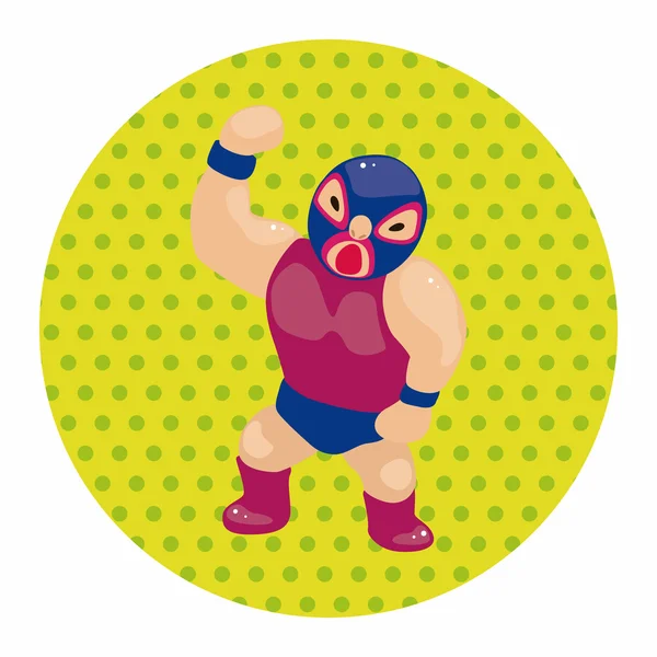 Elementos del tema luchador — Vector de stock