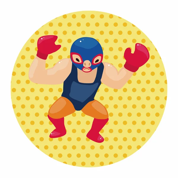 Wrestler theme elements — Stock Vector