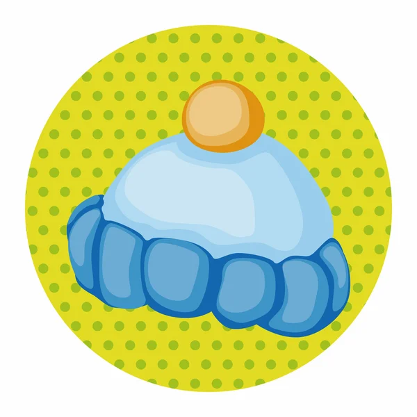 婴儿帽子主题元素 — 图库矢量图片