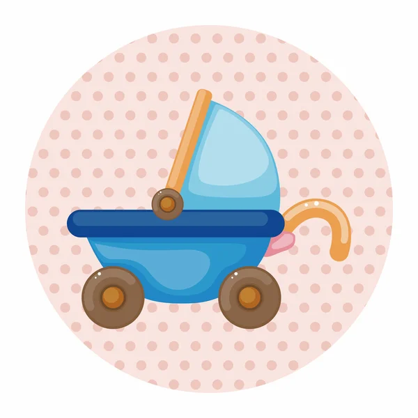 Baby carriages theme elements — Stock Vector