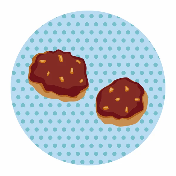 Cookie елементи теми — стоковий вектор