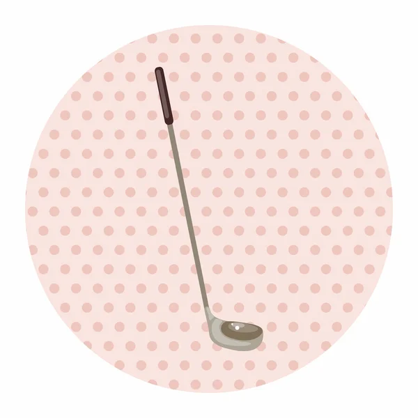 Équipement de golf éléments thématiques — Image vectorielle
