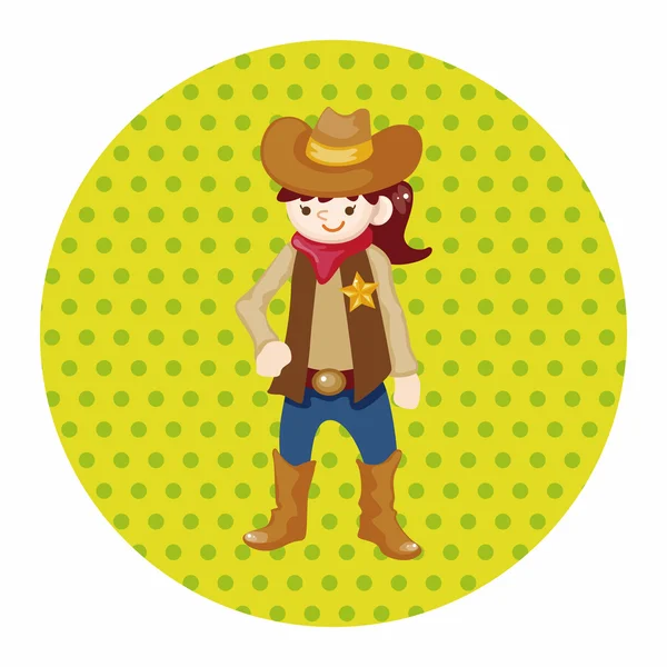 Cowboy theme elements — Stock Vector