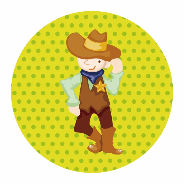 Cowboy theme elements — Stock Vector