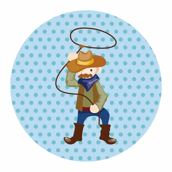 Elementi a tema cowboy — Vettoriale Stock