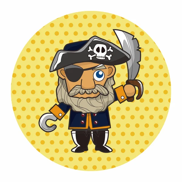 Piraten-Themenelemente — Stockvektor
