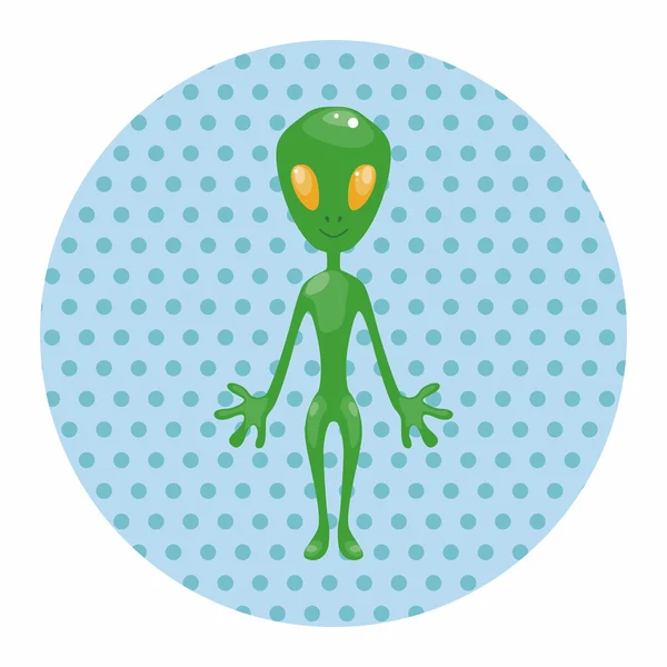 Space alien theme elements vector,eps — Stock Vector