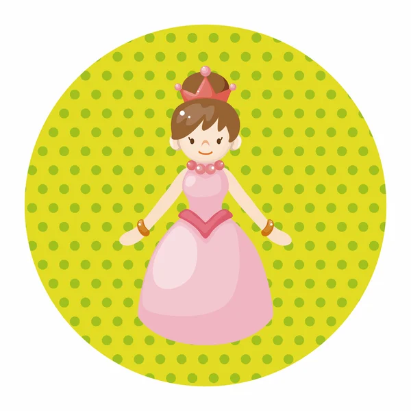 Royal theme princess elements vector,eps — Stock Vector