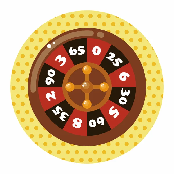 Casino ruleta tema elementos — Vector de stock