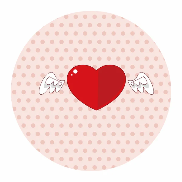 Valentin-napi szerelmes szív téma elemek — Stock Vector
