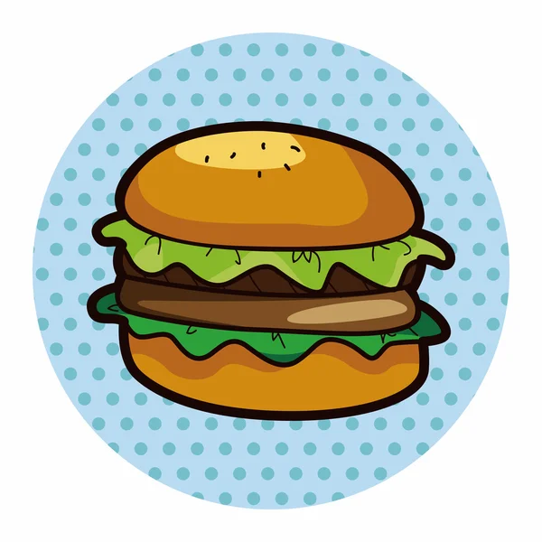 Hamburger motivu — Stockový vektor